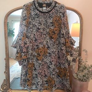 Anthropologie Flutter Tunic Dress